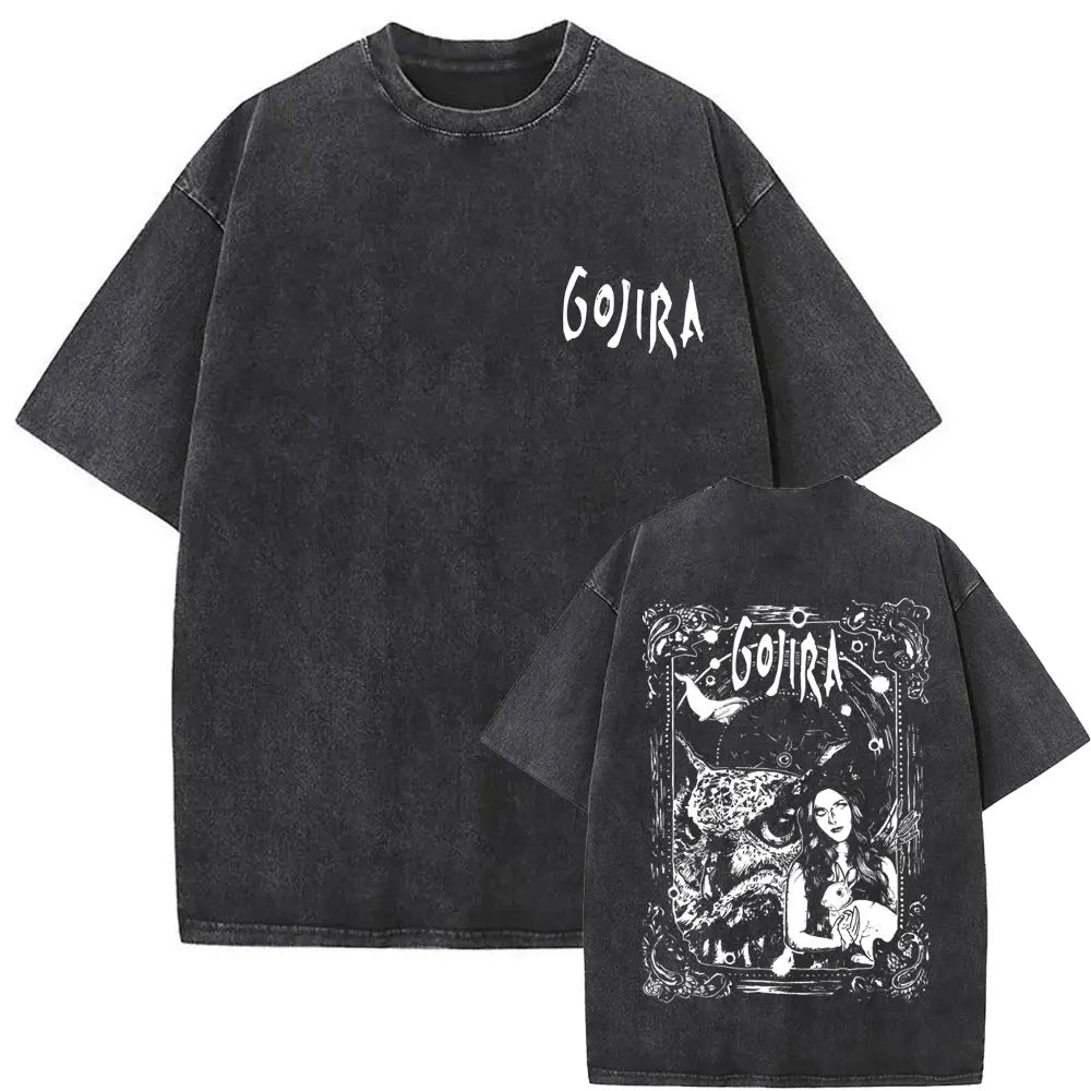Vintage Gojira Washed Distressed Metal T-Shirt
