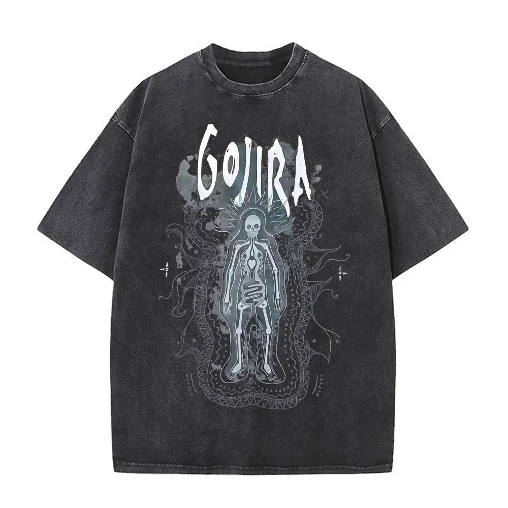 Vintage Gojira Washed Distressed Metal T-Shirt