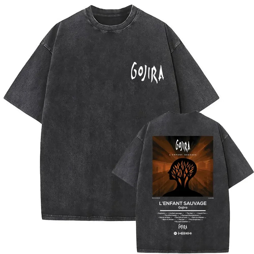 Vintage Gojira Washed Distressed Metal T-Shirt