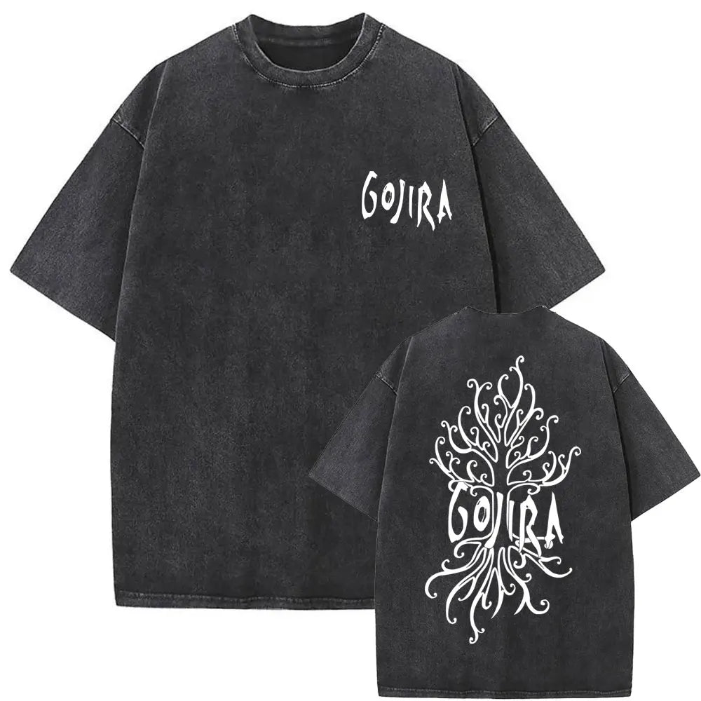 Vintage Gojira Washed Distressed Metal T-Shirt