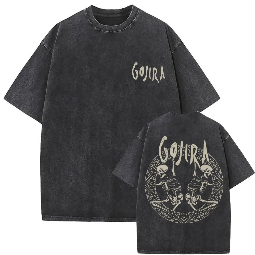 Vintage Gojira Washed Distressed Metal T-Shirt