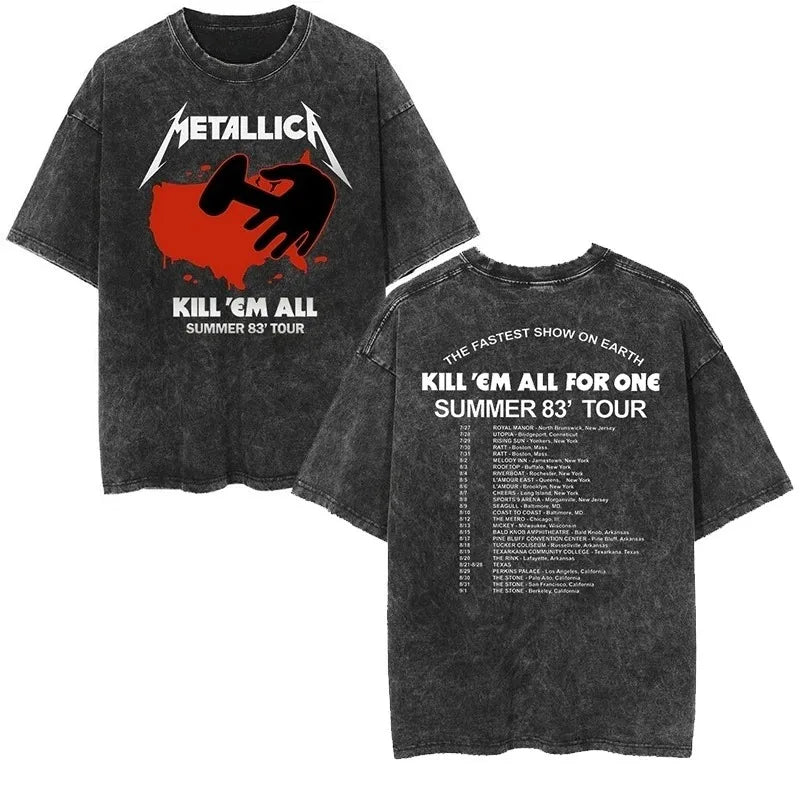 Vintage Metallica Washed Distressed Band T-Shirt