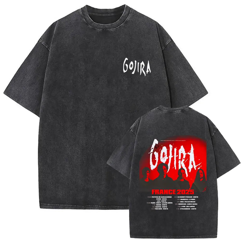 Vintage Gojira Washed Distressed Metal T-Shirt