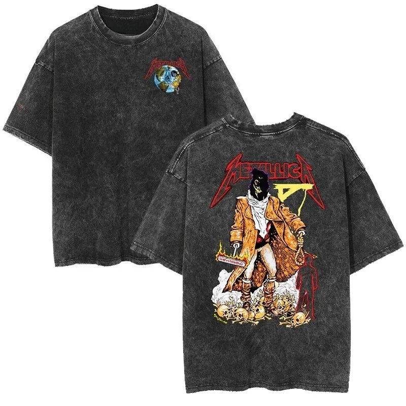 Vintage Metallica Washed Distressed Band T-Shirt