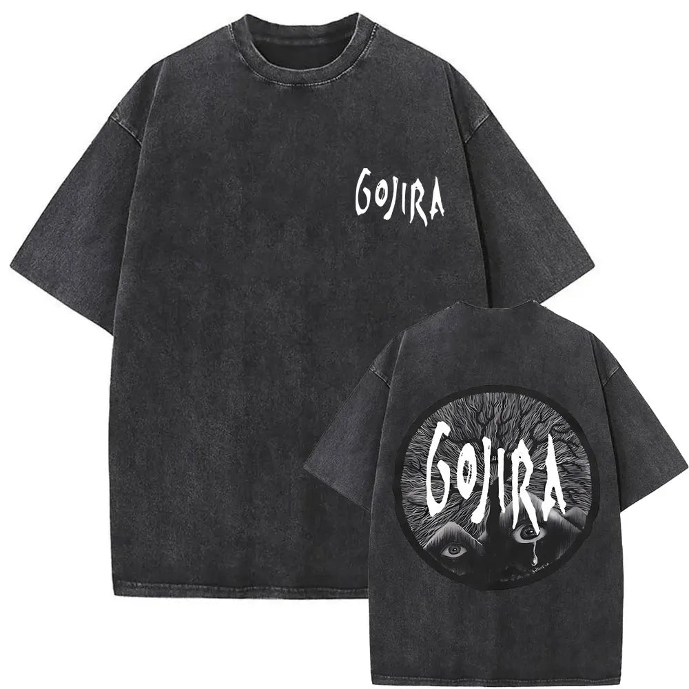 Vintage Gojira Washed Distressed Metal T-Shirt