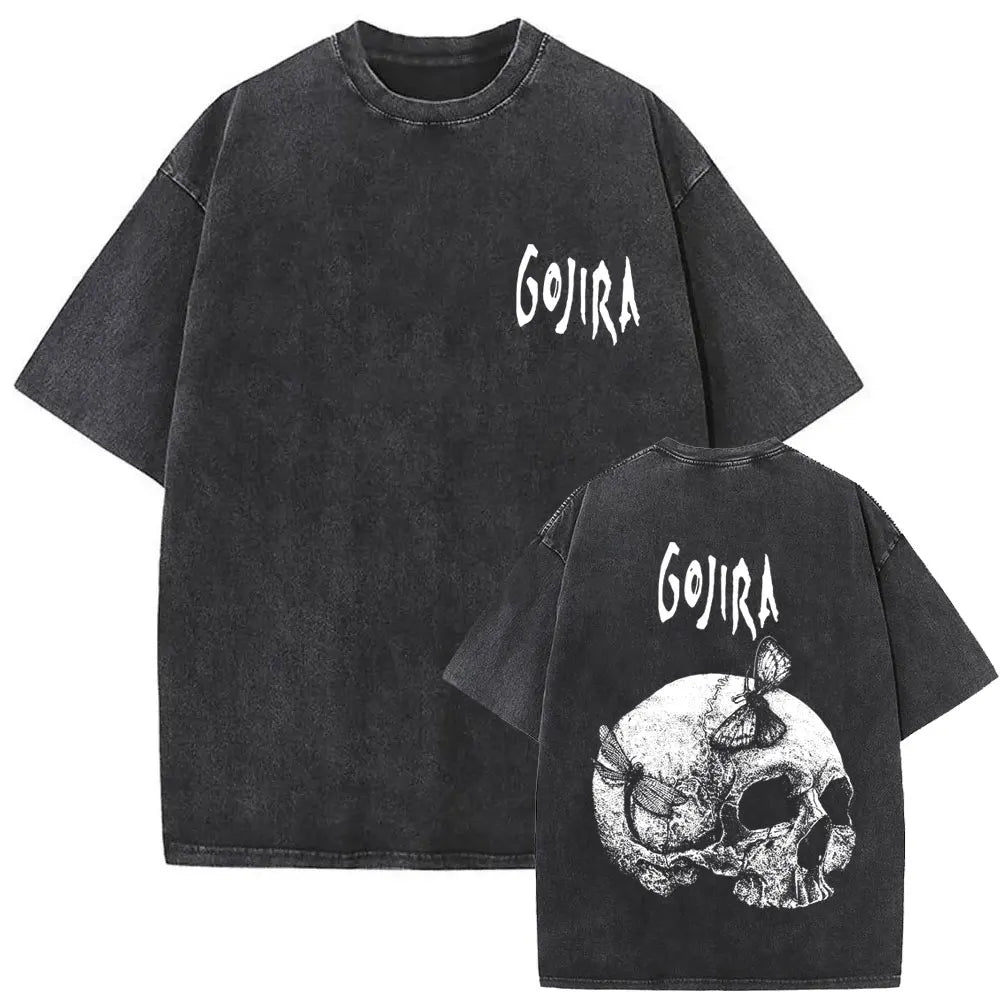 Vintage Gojira Washed Distressed Metal T-Shirt