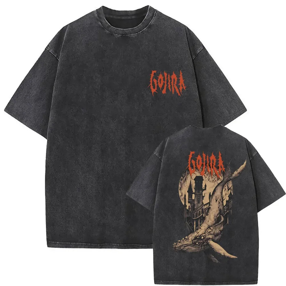 Vintage Gojira Washed Distressed Metal T-Shirt