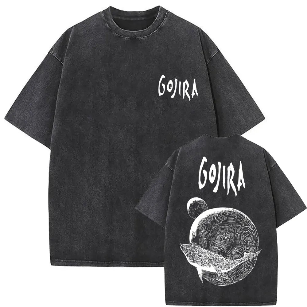 Vintage Gojira Washed Distressed Metal T-Shirt