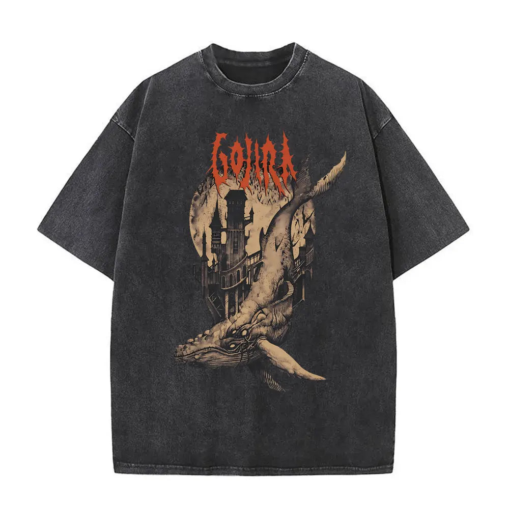 Vintage Gojira Washed Distressed Metal T-Shirt