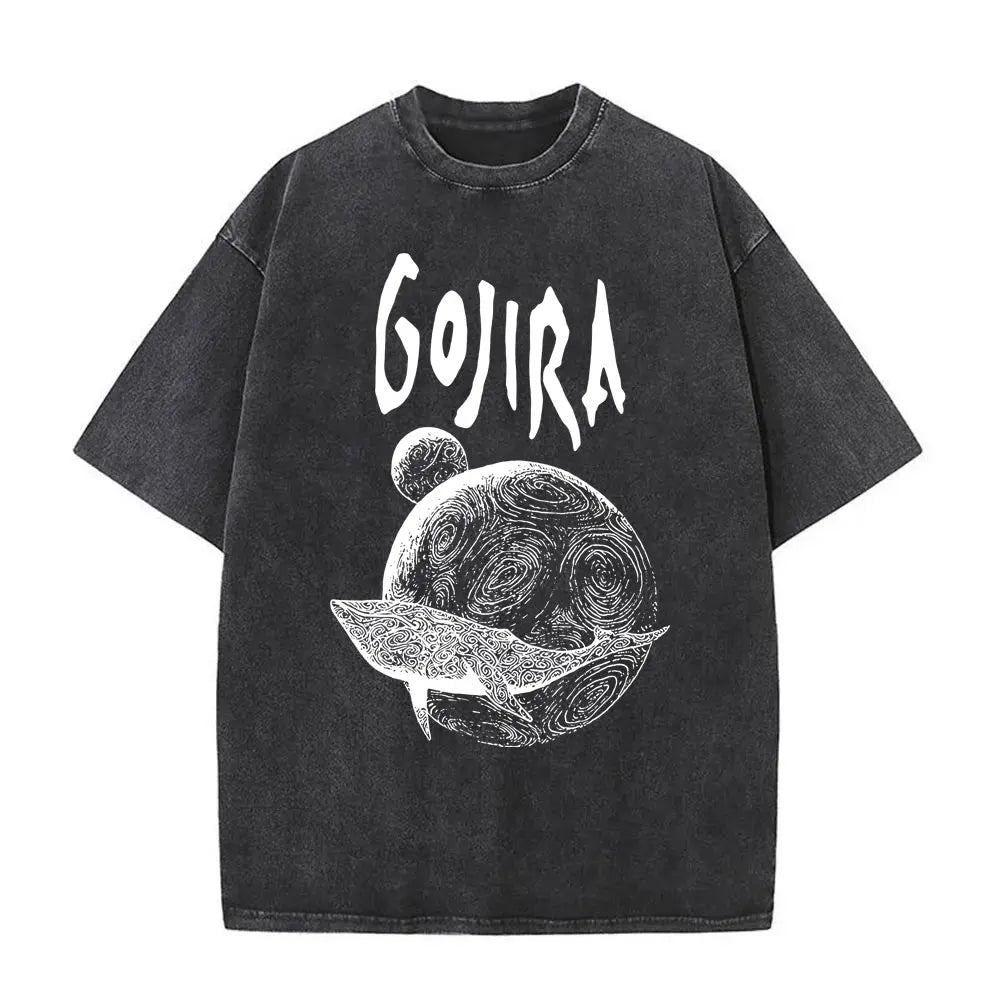 Vintage Gojira Washed Distressed Metal T-Shirt