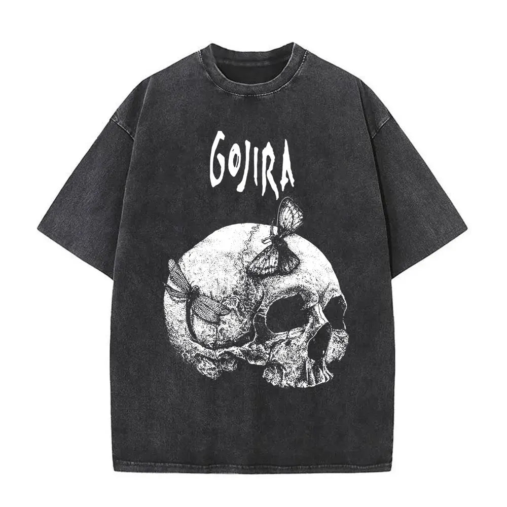 Vintage Gojira Washed Distressed Metal T-Shirt