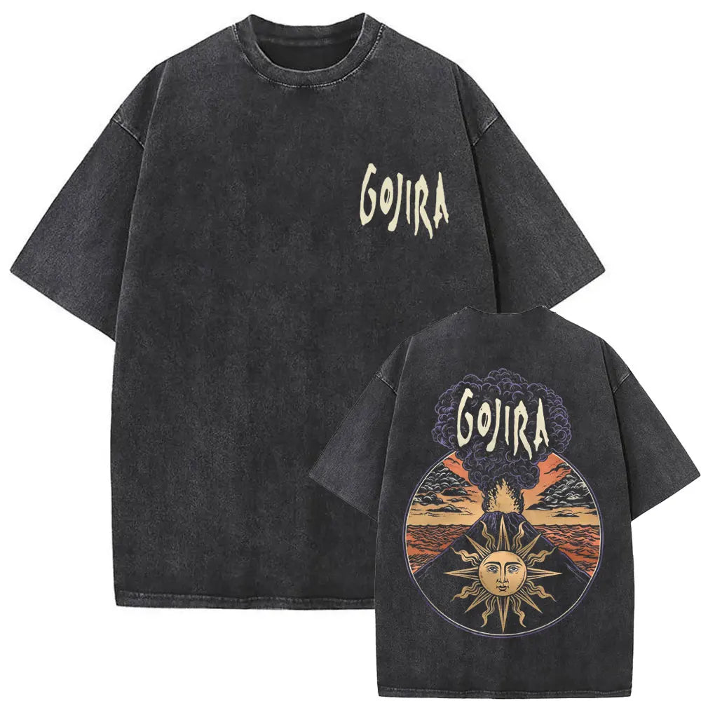 Vintage Gojira Washed Distressed Metal T-Shirt