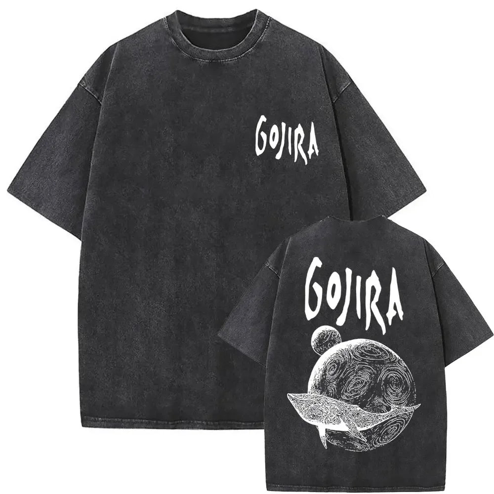 Vintage Gojira Washed Distressed Metal T-Shirt