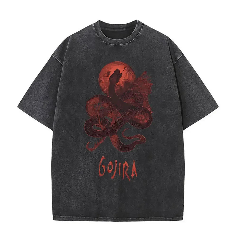Vintage Gojira Washed Distressed Metal T-Shirt